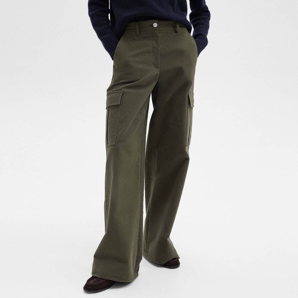 Theory Wide-Leg Cargo Pant NWT